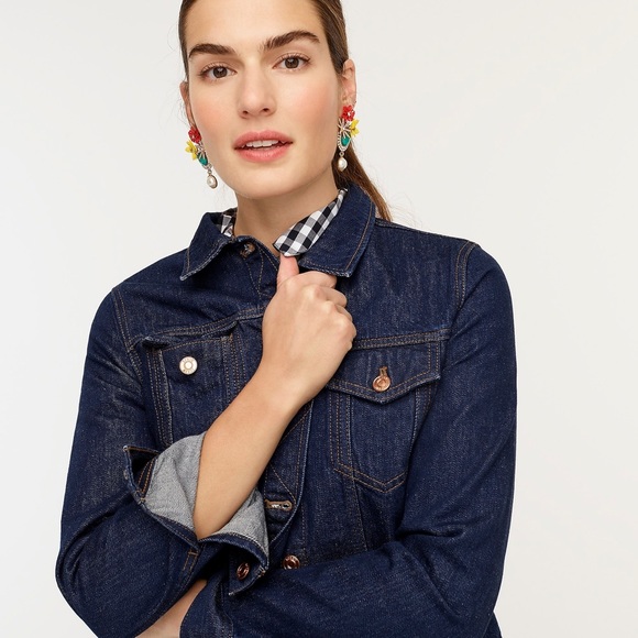 J. Crew Jackets & Blazers - J.Crew Classic Dark Denim Jacket